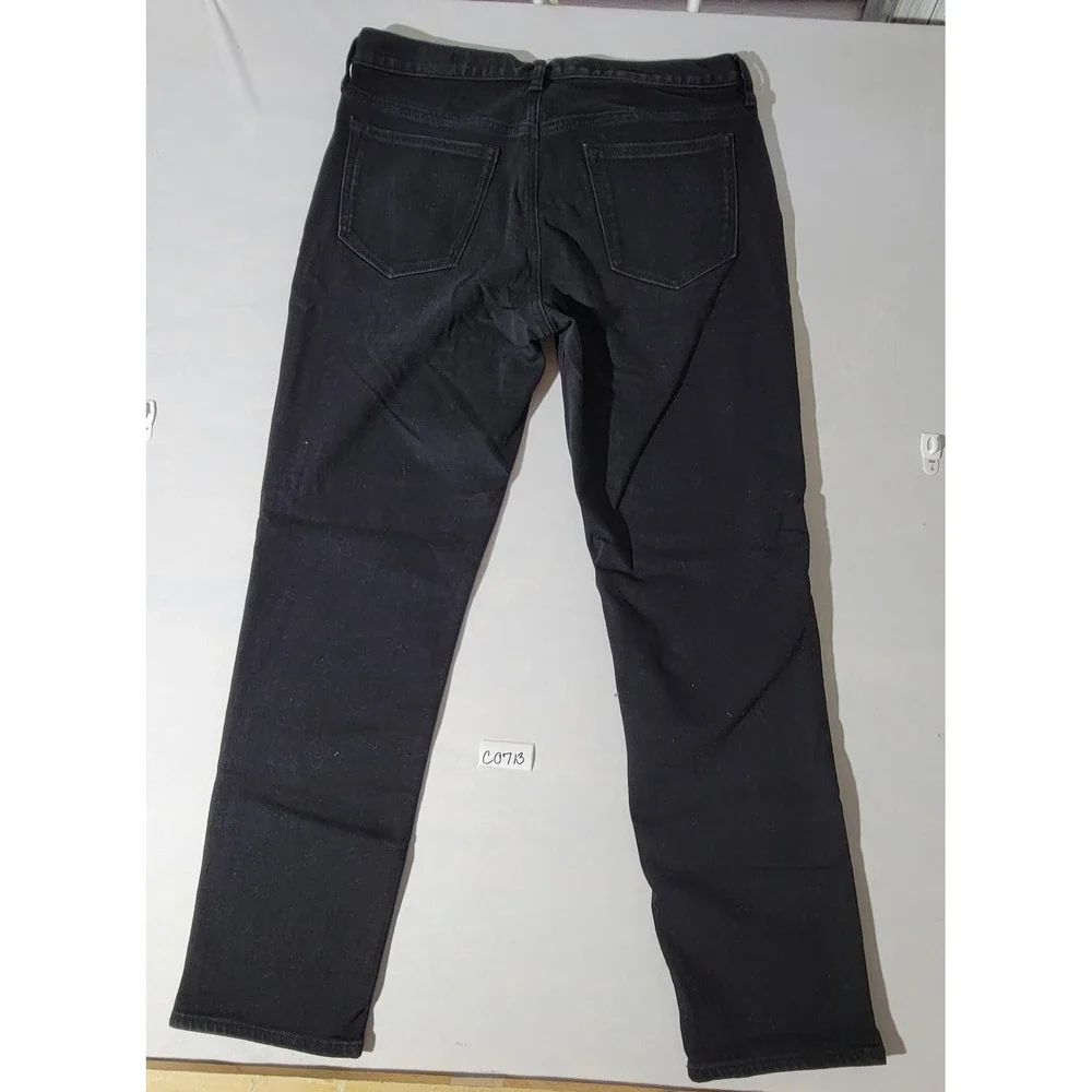Banana Republic Mens Slim Fit Black Jeans 34x32 Cotton Blend Stretch Denim
